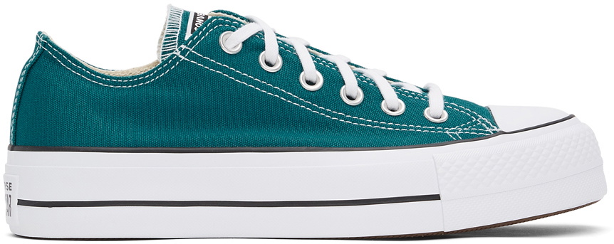 empezar En realidad Alboroto Converse Green 'Converse Color' Platform Chuck Taylor All Star Low Sneakers  Converse