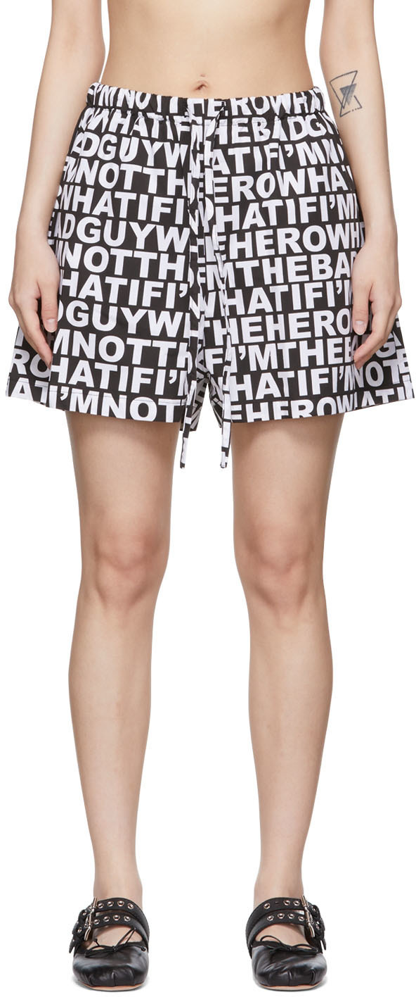 Rose Murdoch Black Cotton Boxer Shorts