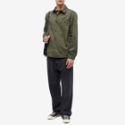 A.P.C. Men's Mathys Animal Print Overshirt in Light Khaki