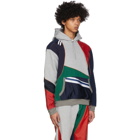 Ahluwalia Grey and Multicolor Patchwork Hoodie