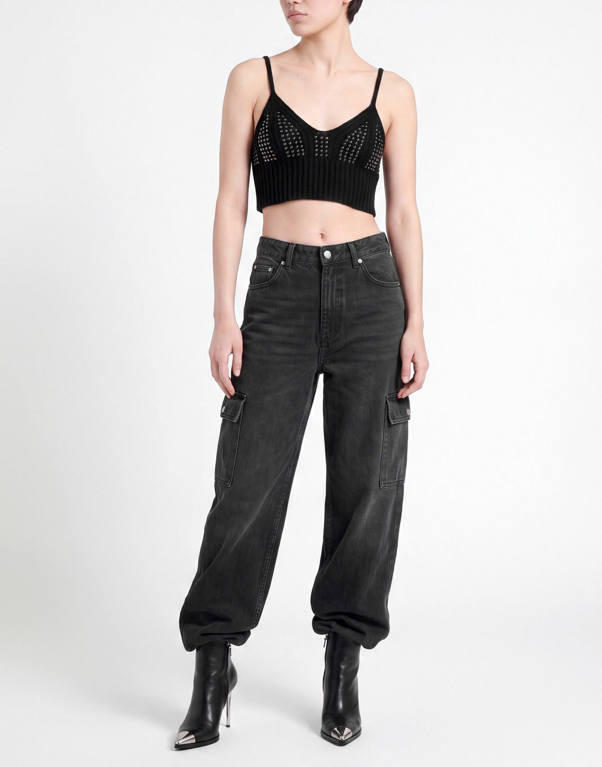 Laneus Womens Top in Black
