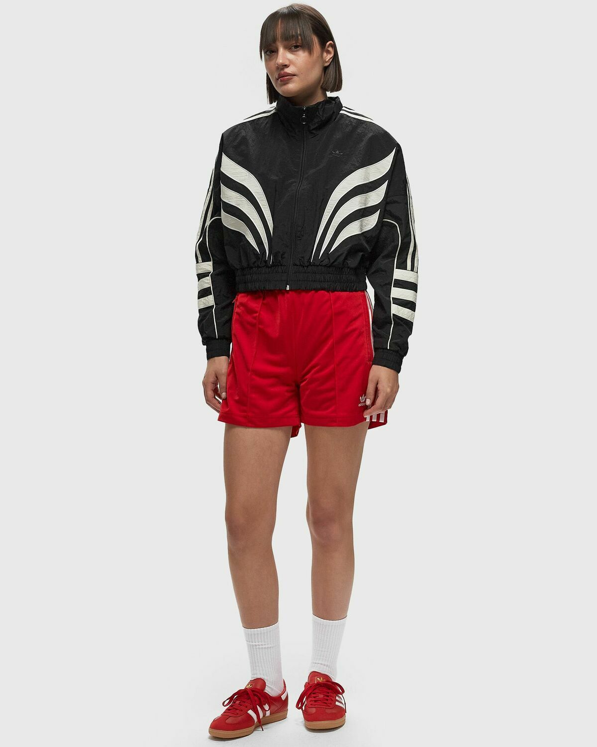 Adidas  Crop Atlanta Tracktop Black Track Jackets