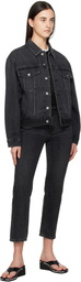 Alexander Wang Gray Oversize Trucker Denim Jacket