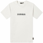 Napapijri Men's Box Logo T-Shirt in White Whisper