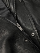 SAINT LAURENT - Full-Grain Leather Bomber Jacket - Black