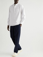 Officine Générale - Auguste Grandad-Collar Cotton Oxford Shirt - White