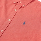 Polo Ralph Lauren Men's Pique Button Down Oxford Shirt in Highland Rose Heather