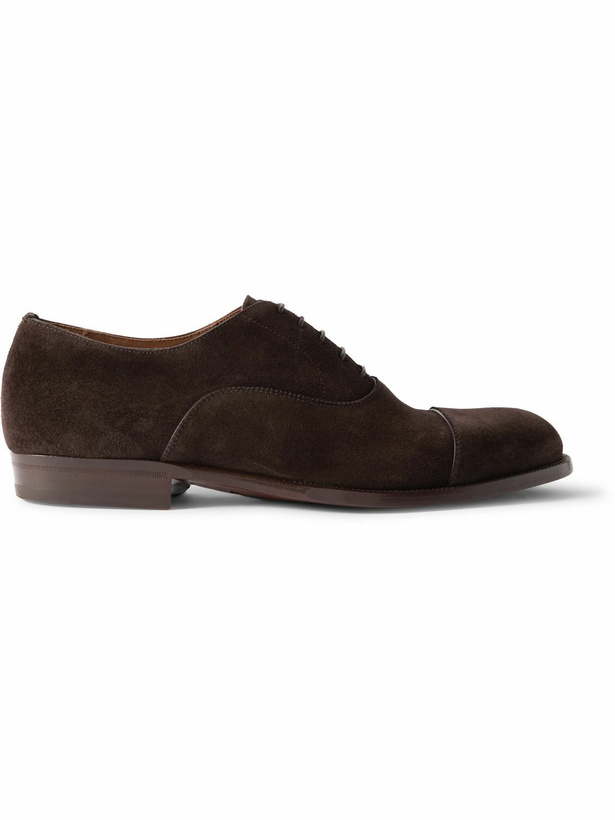 Photo: Dunhill - Mount Suede Oxford Shoes - Brown