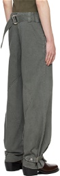 Dion Lee Gray Shell Trousers