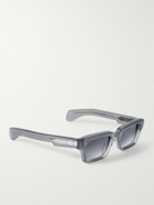 Jacques Marie Mage - Ashcroft Rectangular-Frame Acetate and Silver-Tone Sunglasses