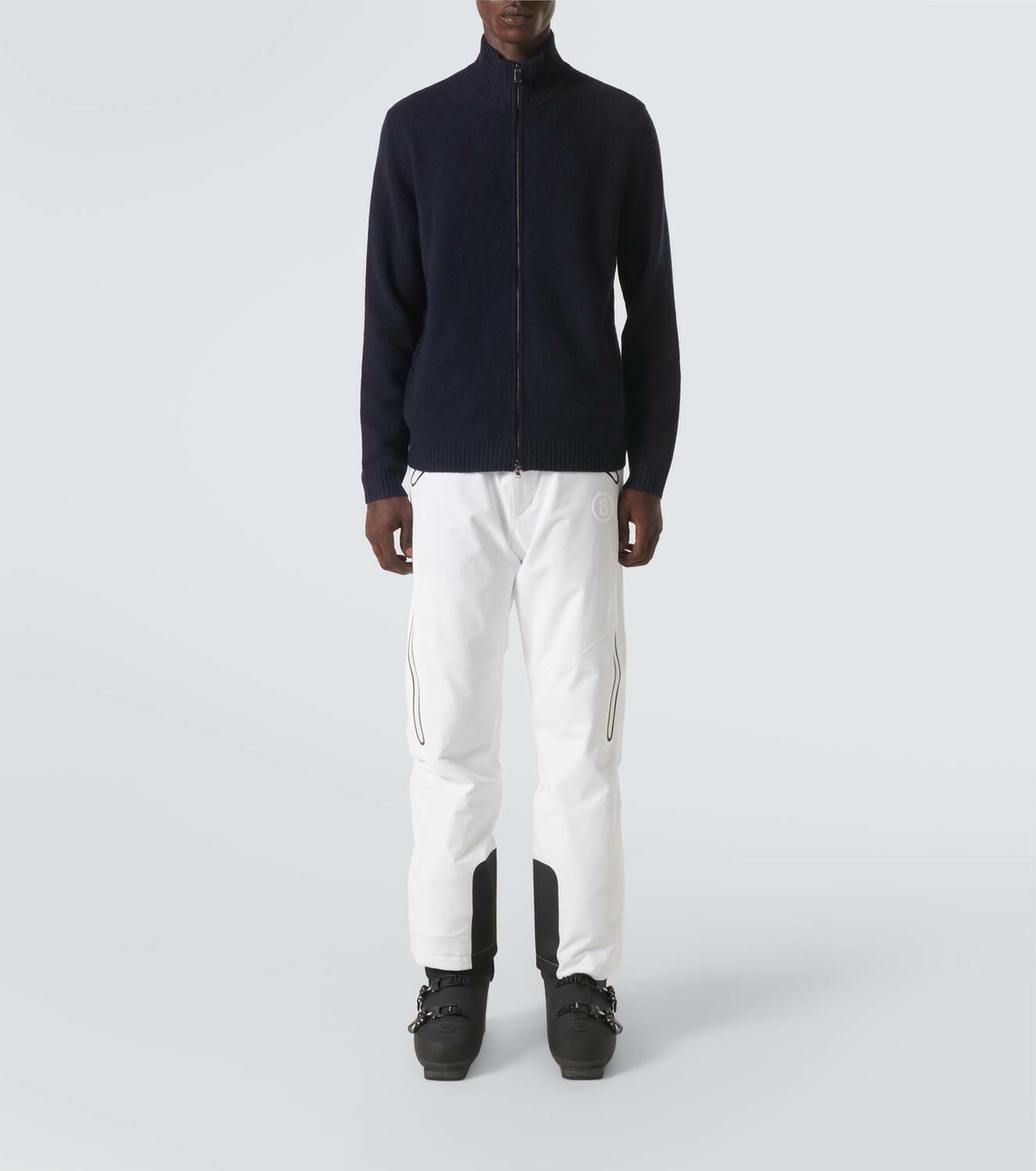 Bogner Dexter wool and cashmere zip-up sweater