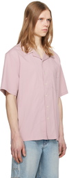 Dunst Pink Open Collared Shirt