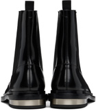 Jil Sander Black Ankle Chelsea Boots