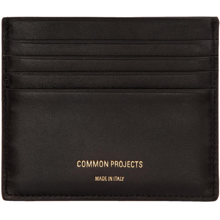 Common Projects Black Large Card Holder 