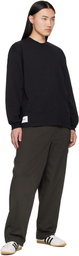 WTAPS Black SIGN-YD Long Sleeve T-shirt
