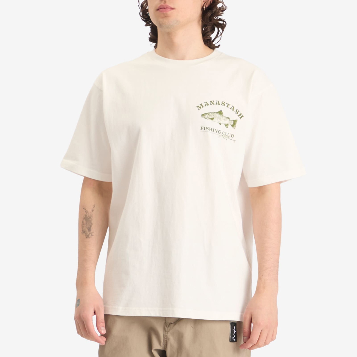 Manastash Men's Pumice Lure T-Shirt in White Manastash
