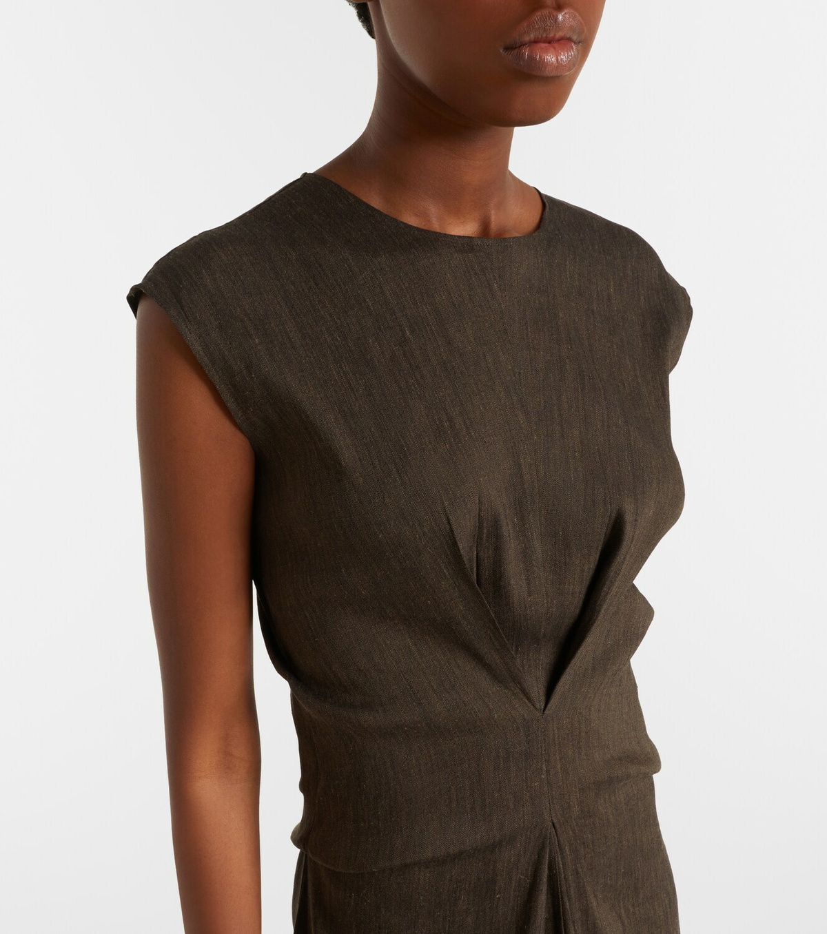 Proenza Schouler White Label Miranda linen-blend midi dress