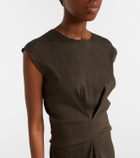 Proenza Schouler White Label Miranda linen-blend midi dress
