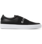 Givenchy - Urban Street Logo-Print Leather Slip-On Sneakers - Black