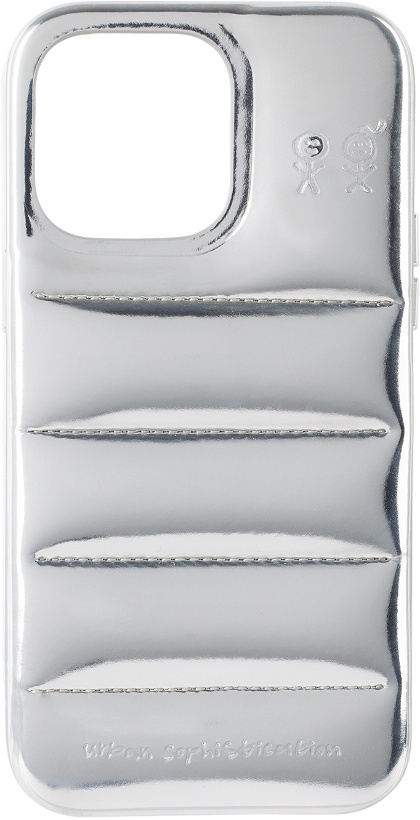 Photo: Urban Sophistication Silver 'The Puffer' iPhone 14 Pro Max Case