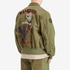 Maharishi Men's Crow & Heron M42 Flight Jacket in Olive