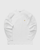 Carhartt Wip Longsleeve Chase T Shirt White - Mens - Longsleeves