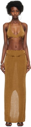 TYRELL SSENSE Exclusive Brown Camisole & Maxi Skirt Set