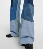 Marine Serre Regenerated wide-leg jeans