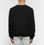 AMIRI - Printed Loopback Cotton-Jersey Sweatshirt - Black
