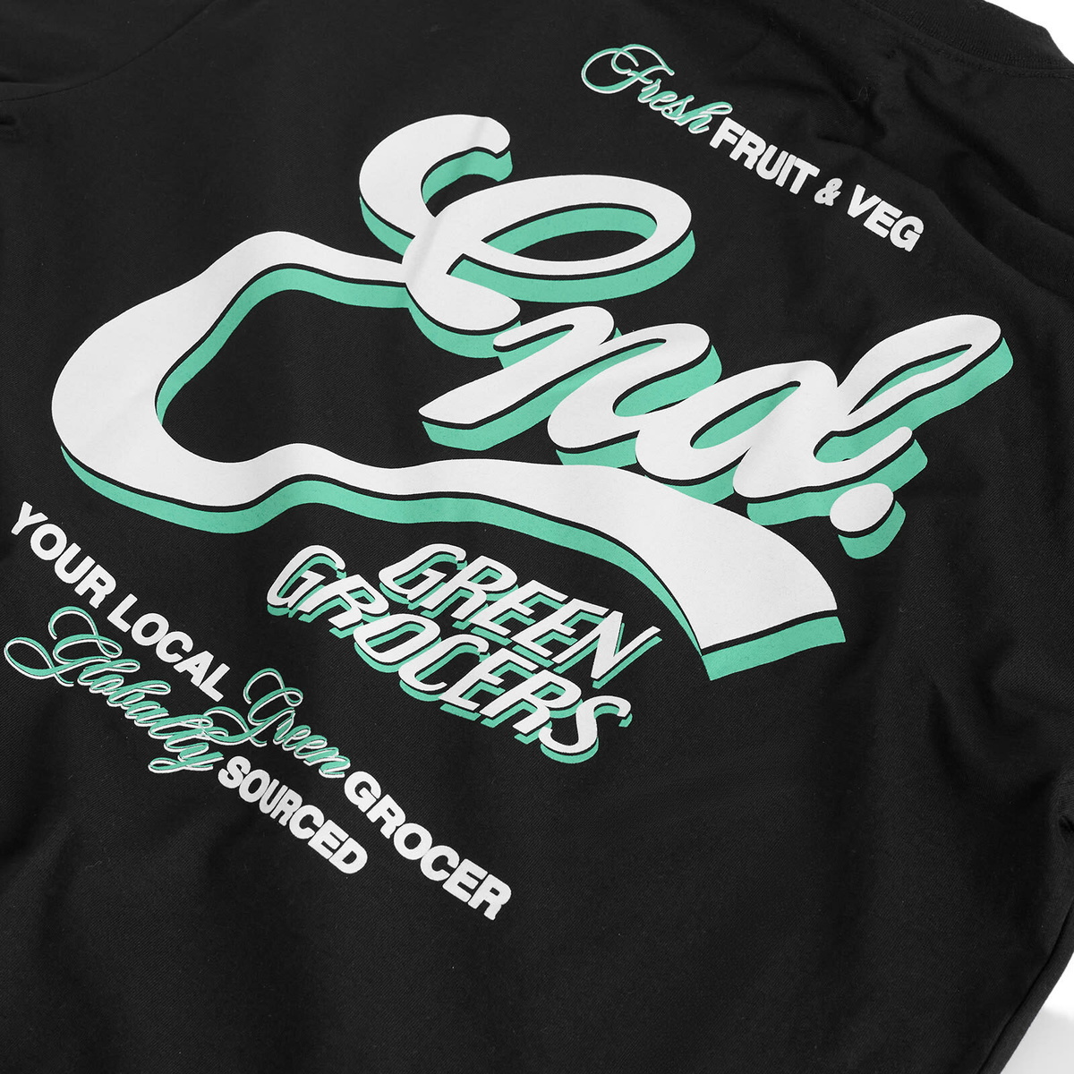 END. Outdoor Sign T-Shirt in Black