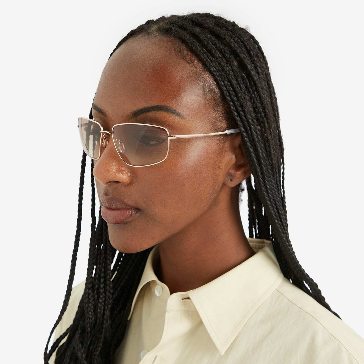 Monokel Marathon Sunglasses in Gold/Brown 