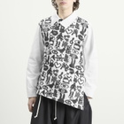 Comme des Garçons Black Men's Cotton Jacket in White/Black