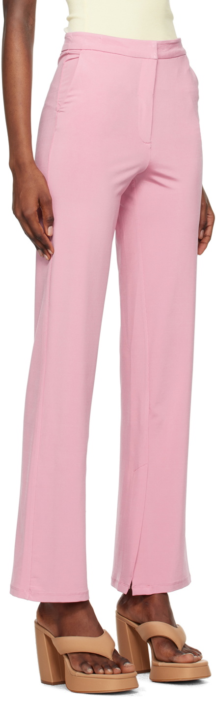 REMAIN Birger Christensen Pink Bootcut Trousers REMAIN Birger Christensen