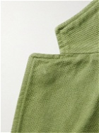 MAN 1924 - Kennedy Patch Unstructured Cotton-Gabardine Blazer - Green