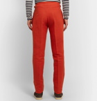 Anderson & Sheppard - Pleated Linen Trousers - Red