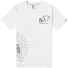 Men's AAPE Rainbow Camo T-Shirt in White