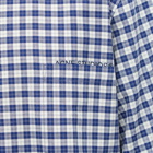 Acne Studios Men's Sambler Short Sleeve Check Shirt in Blue/White