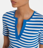 Max Mara Striped scarf-detail knitted top
