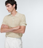 Brunello Cucinelli - Linen and cotton polo shirt