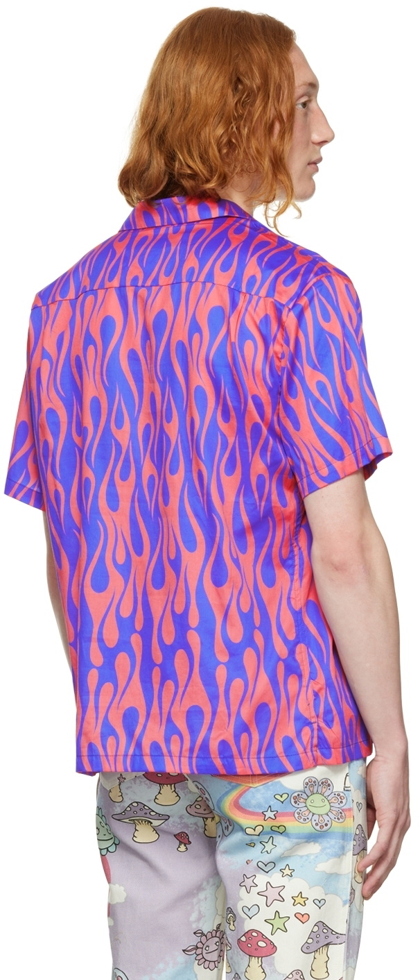 Double Rainbouu Blue & Red Tropical Shirt