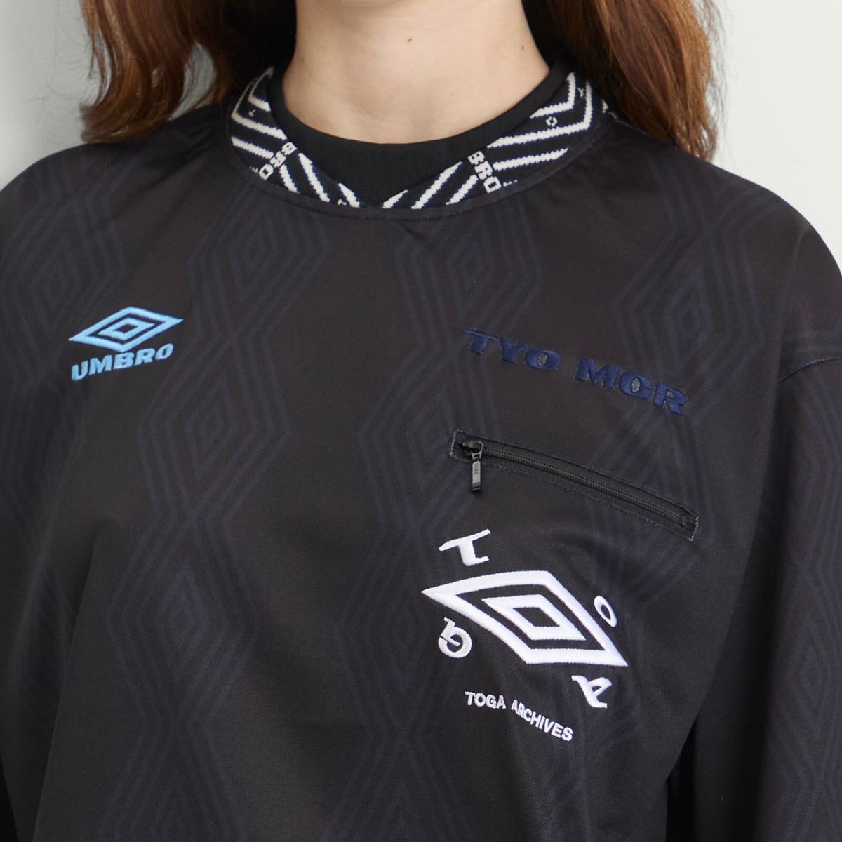 TOGA ARCHIVES Women's TOGA x Umbro Game Shirt Long Sleeve in Black