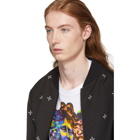 Neil Barrett Reversible Black and White Cross Bomber Jacket