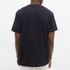 Alexander McQueen Men's Embroidered Logo T-Shirt in Navy/Mix