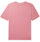 John Smedley - Belden Slim-Fit Merino Wool and Sea Island Cotton-Blend T-Shirt - Pink