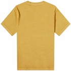 Reebok Men's Natural Dye T-Shirt in Bright Ochre