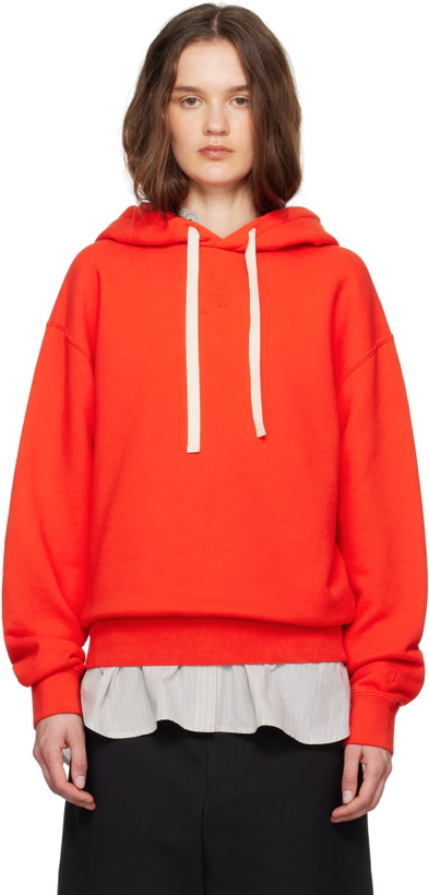 Photo: Jil Sander Orange Drawstring Hoodie