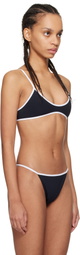 Tropic of C Black & White Sculpting Rio Bikini Top