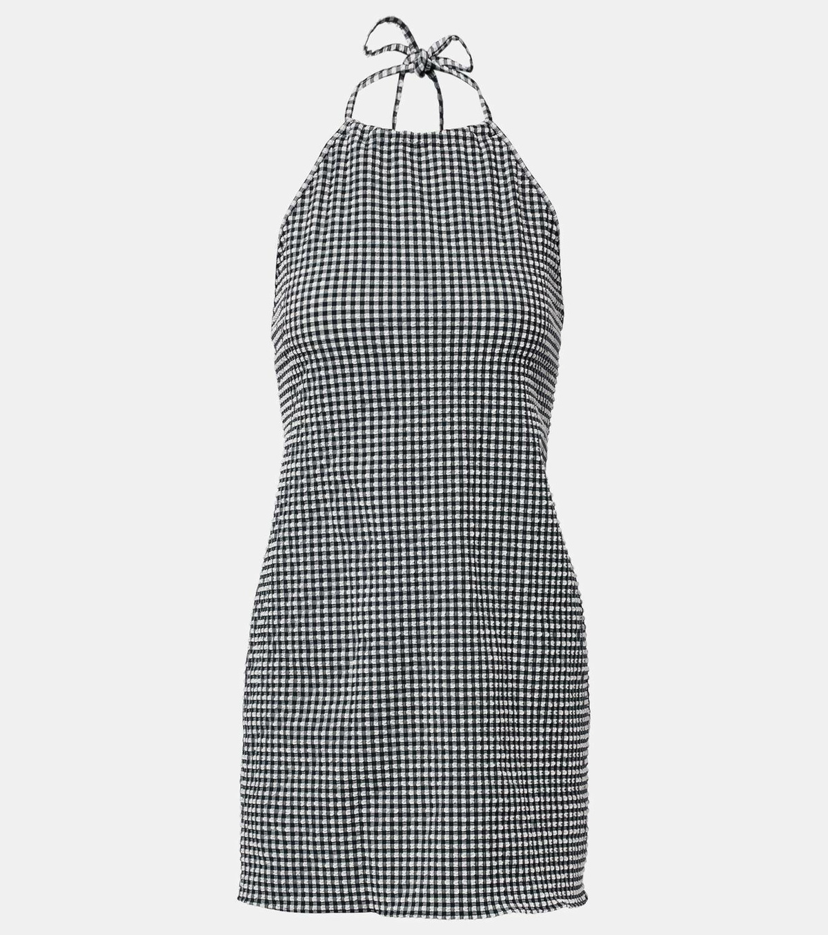 Hunza G Gingham seersucker minidress