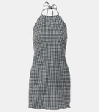Hunza G Gingham seersucker minidress