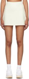 Girlfriend Collective White High-Rise Skort